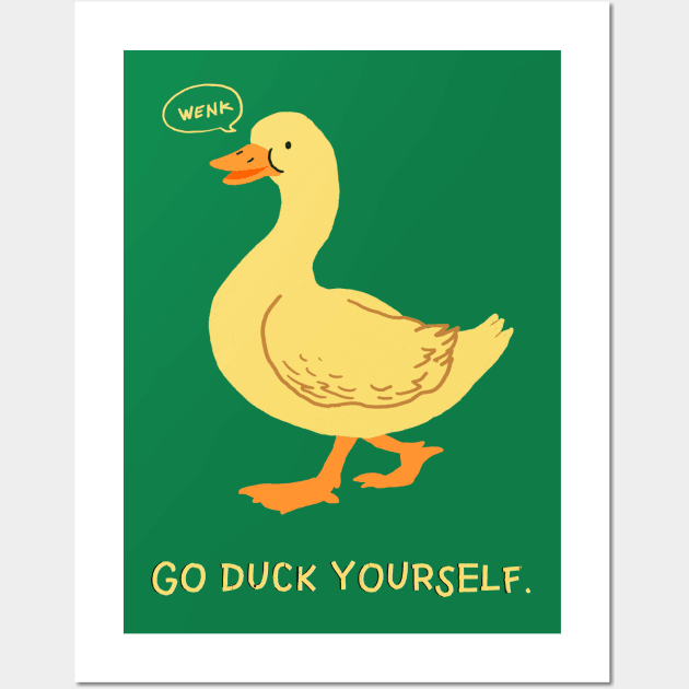 Duck Yourself Wall Art by RadicalLizard